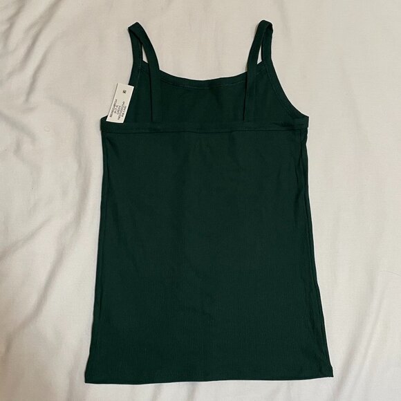 No boundaries Rib Cami Tank Top Womens Medium Green - Picture 2 of 2